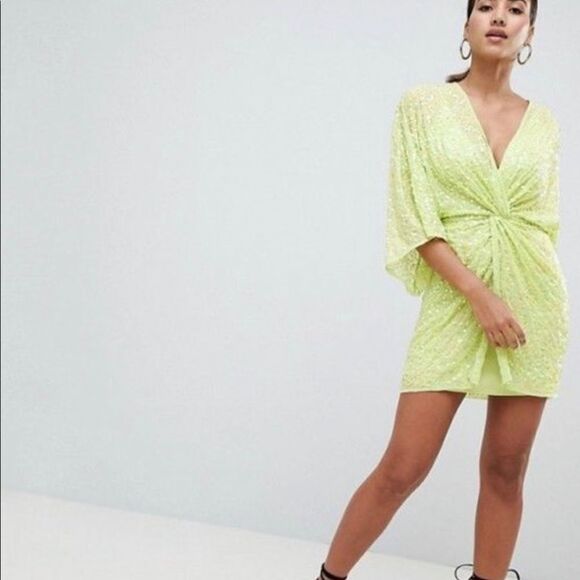 ASOS Mini Kimono Dress - Picture 3 of 9